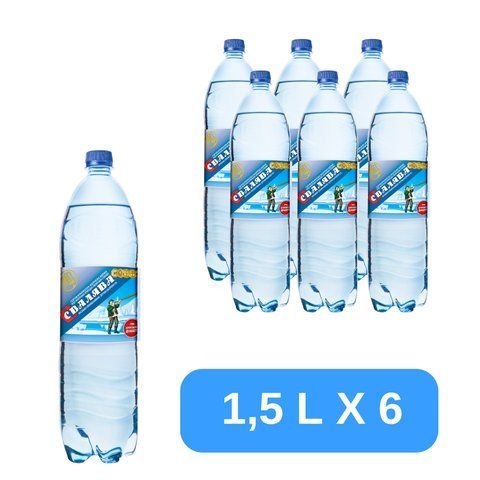 Минеральная вода Свалява сильногазированная 1.5 л, ПЭТ/Ящик 78996684 фото