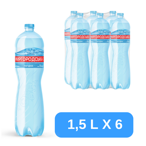 Минеральная вода Миргородская Лагідна 1.5 л слабогазированная, ПЭТ 19082744 фото